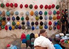 Essaouira.  Hat seller.