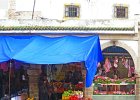 Essaouira.  Food shop in rain storm.